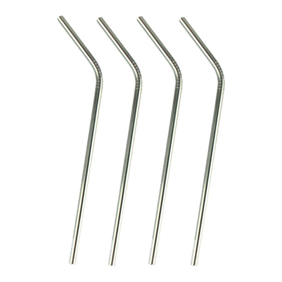 Super Deal 4 Pcs Eco Friendly Stainless Steel Drinking Straws Extra Large for Shakes  XT