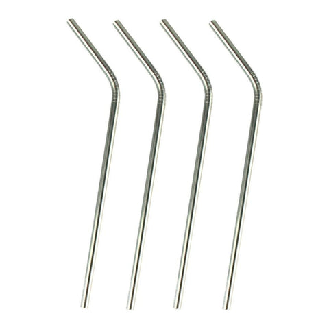 Super Deal 4 Pcs Eco Friendly Stainless Steel Drinking Straws Extra Large for Shakes  XT